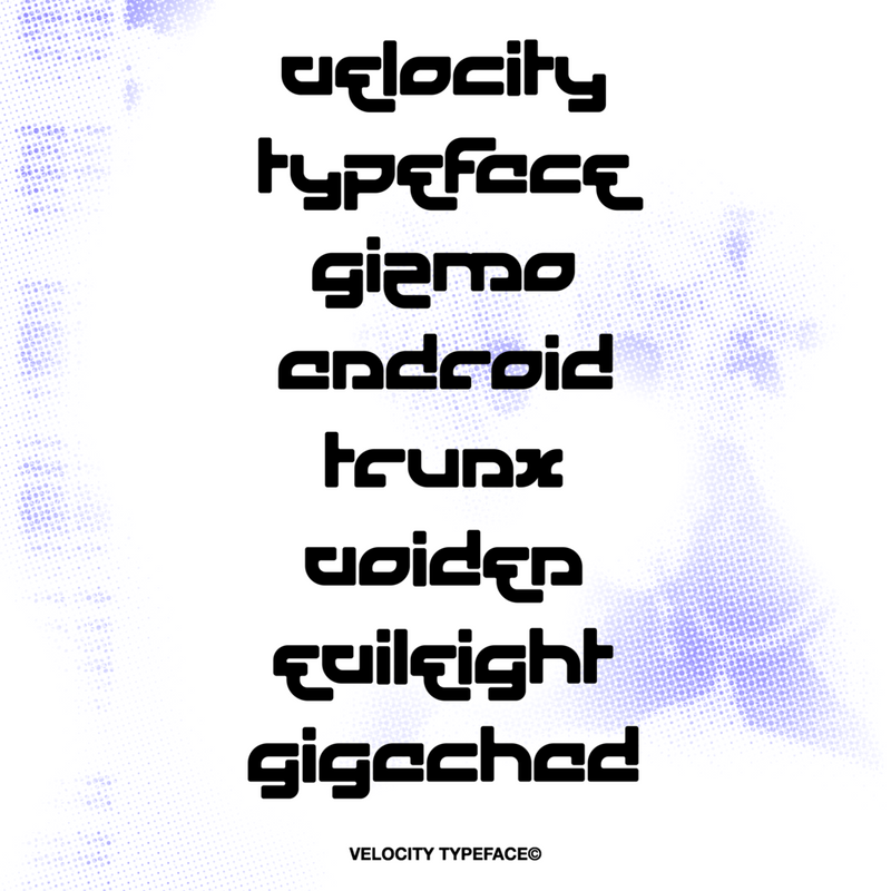 Velocity Typeface