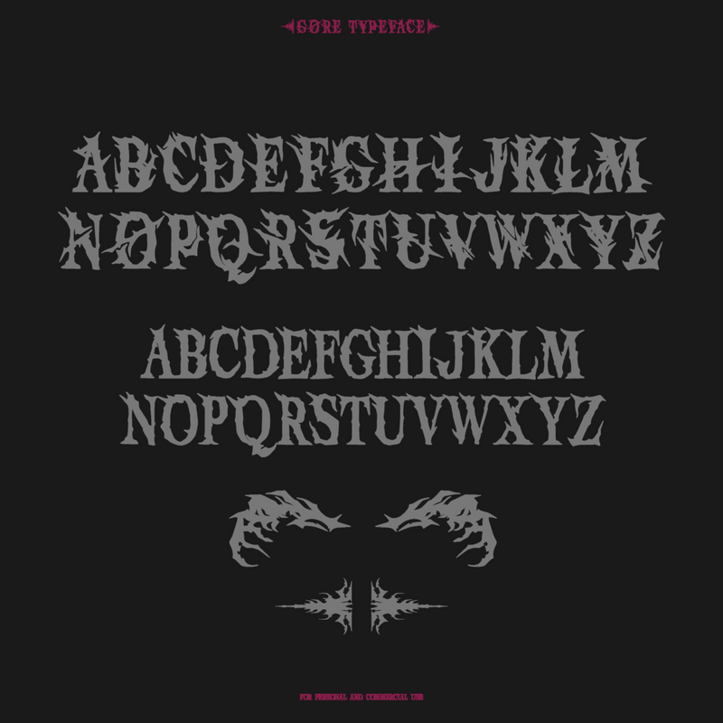 Gore Typeface