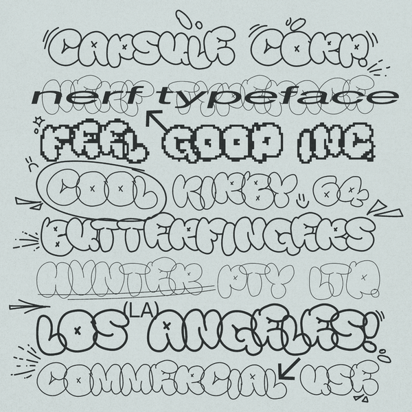 Nerf Typeface