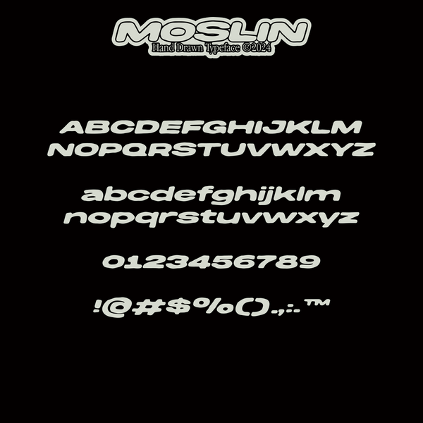 Moslin Typeface