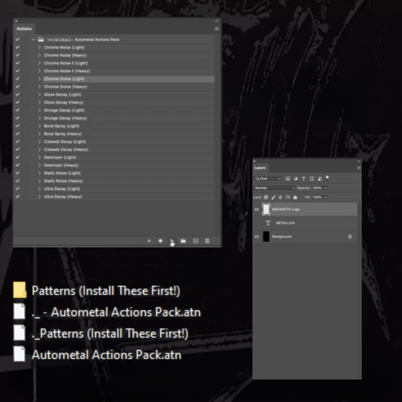 Autometal Actions Pack