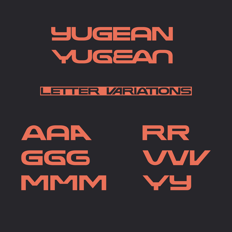 Yugean Typeface