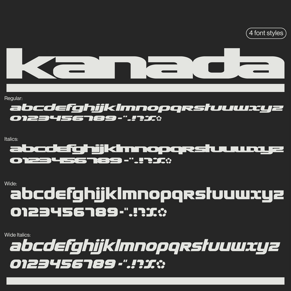 Kanada Typeface