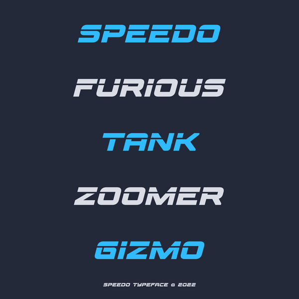 Speedo Typeface